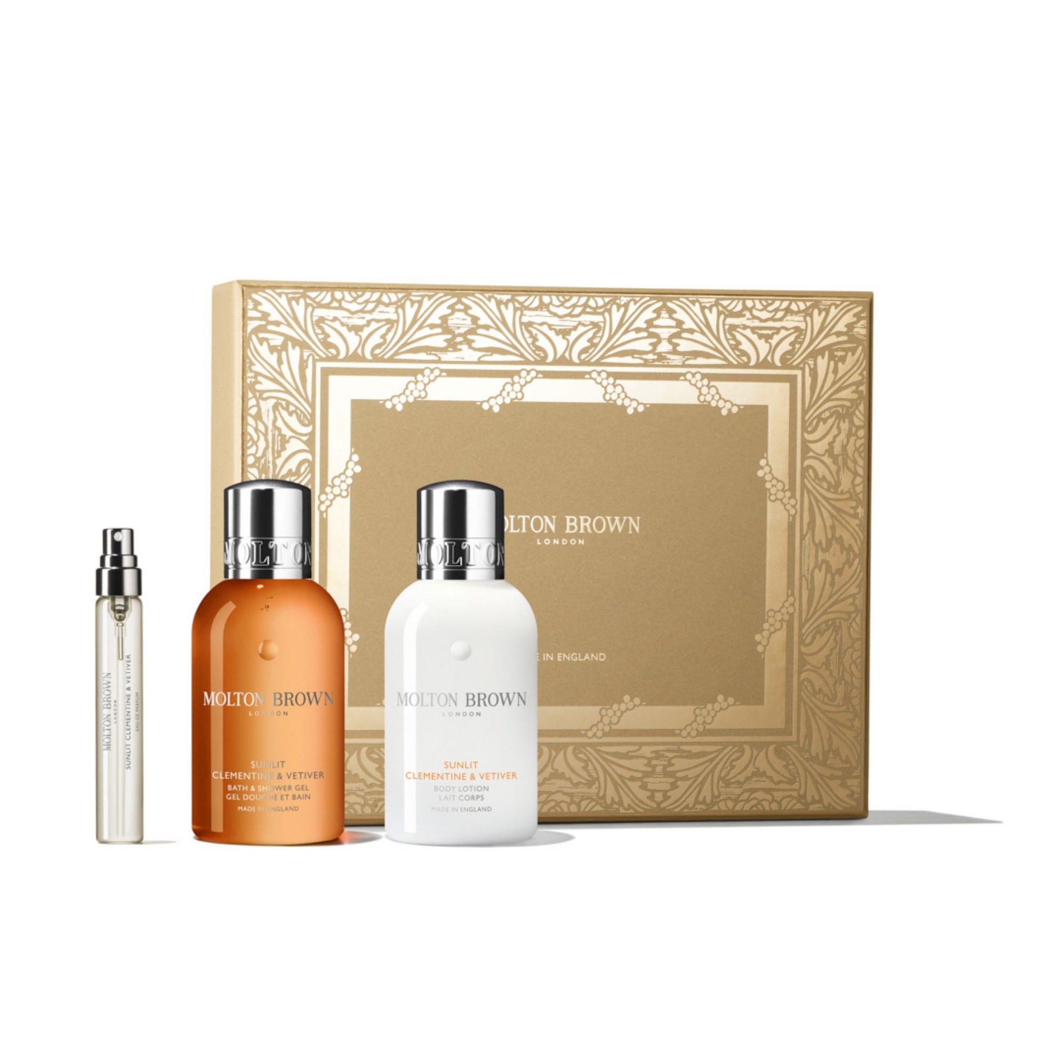 Sunlit Clementine & Vetiver Travel Gift Set