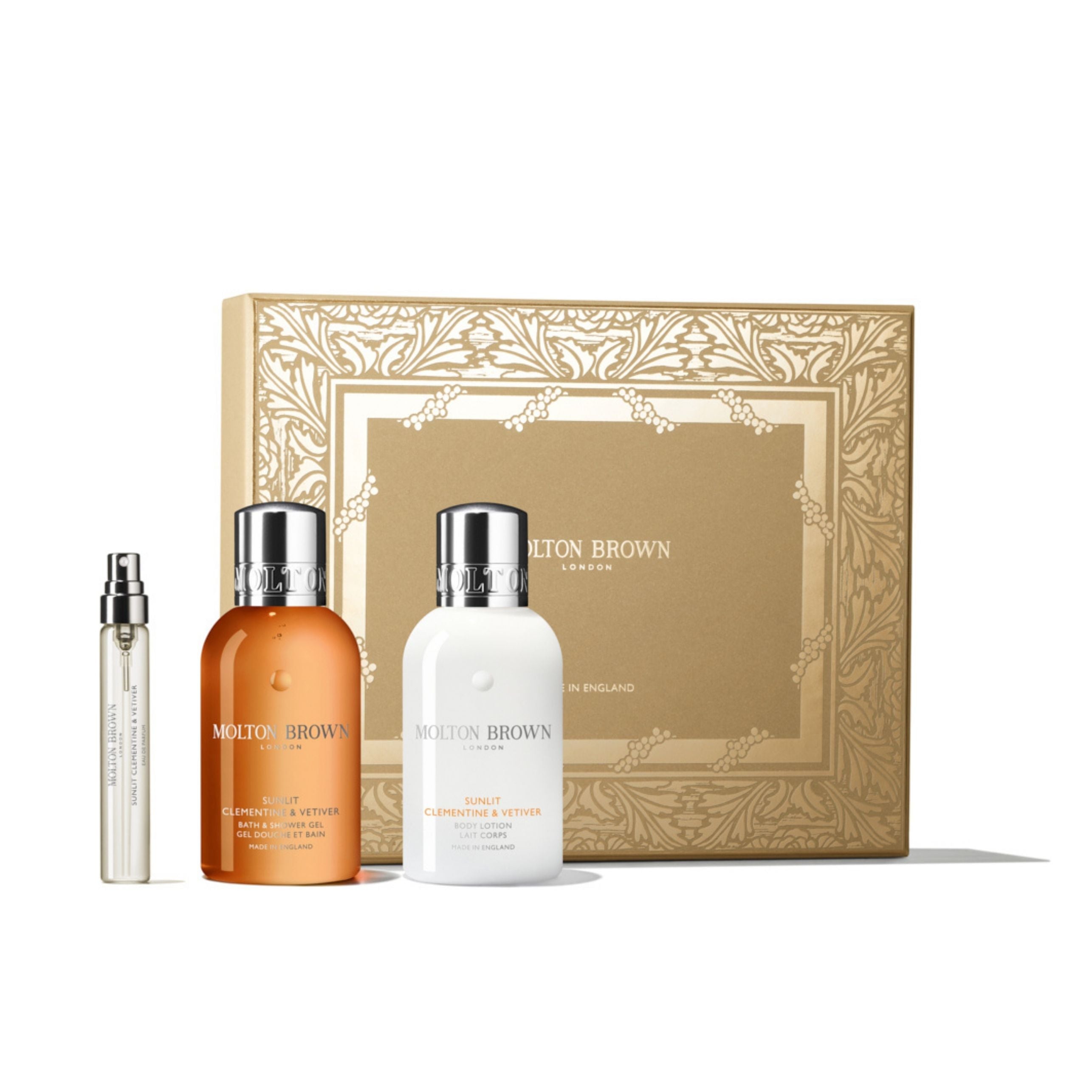 Sunlit Clementine & Vetiver Travel Gift Set