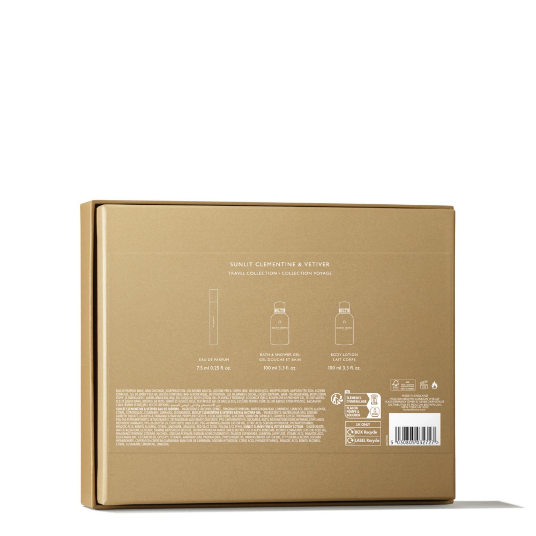 Sunlit Clementine & Vetiver Travel Gift Set