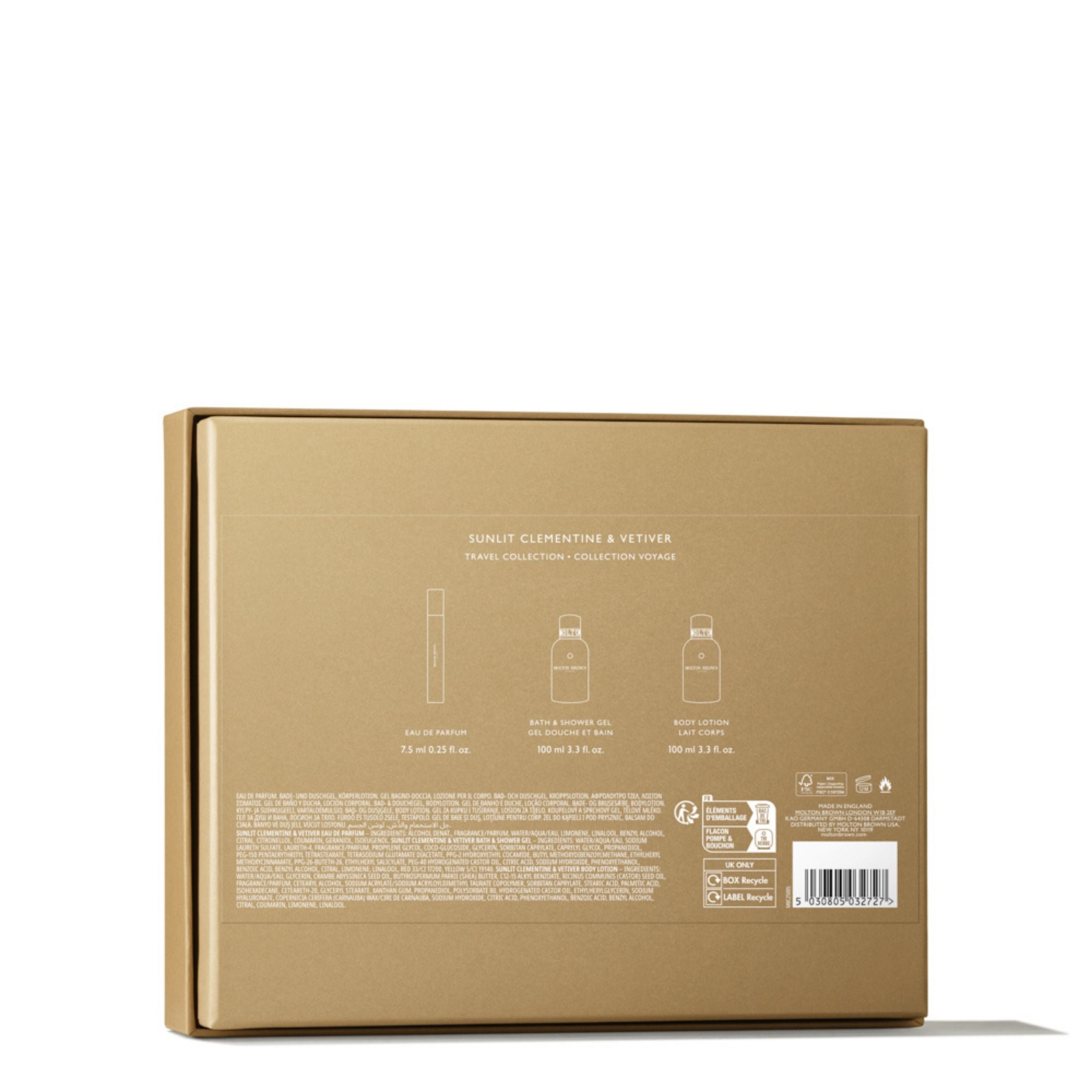 Sunlit Clementine & Vetiver Travel Gift Set
