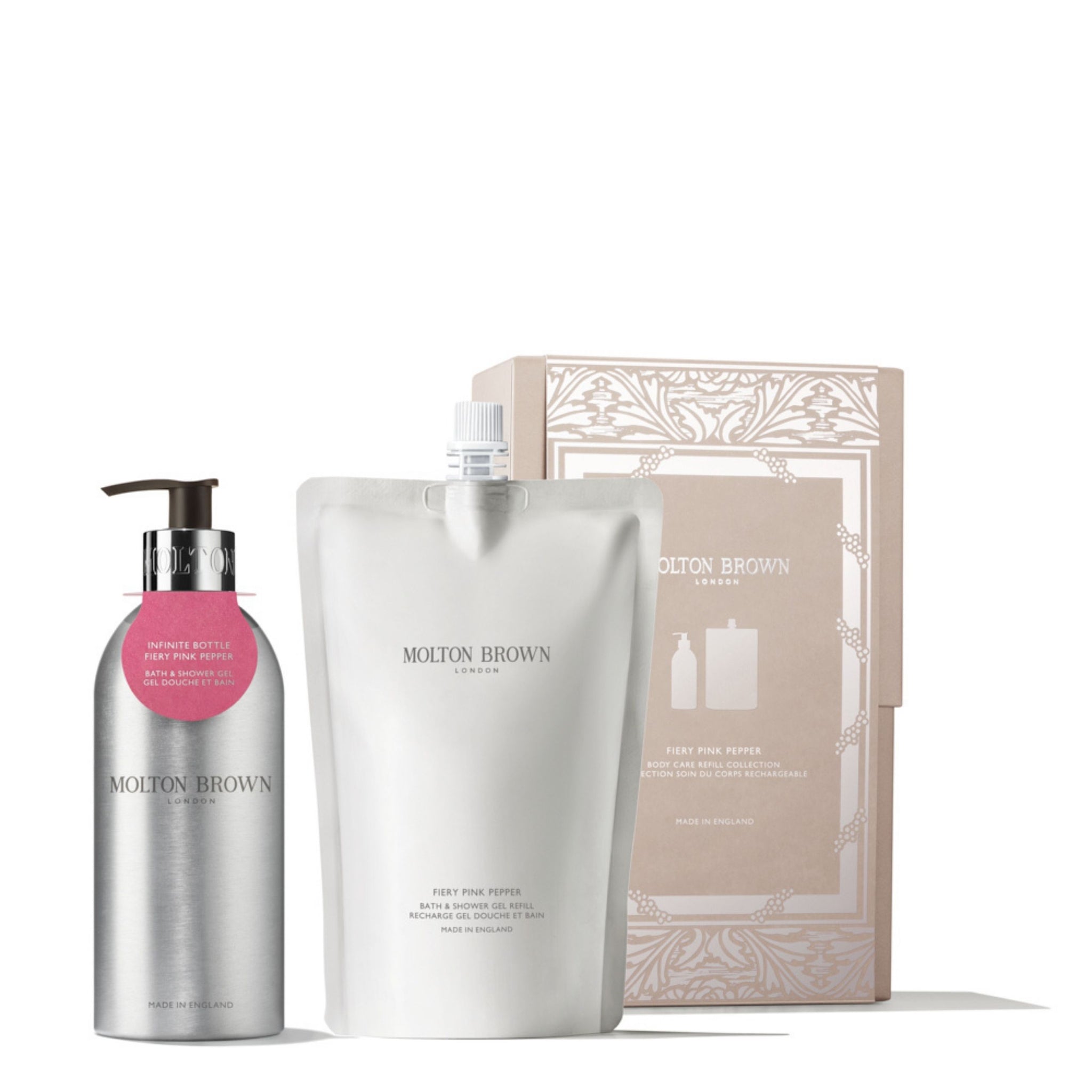 Fiery Pink Pepper Body Care Refill Gift Set