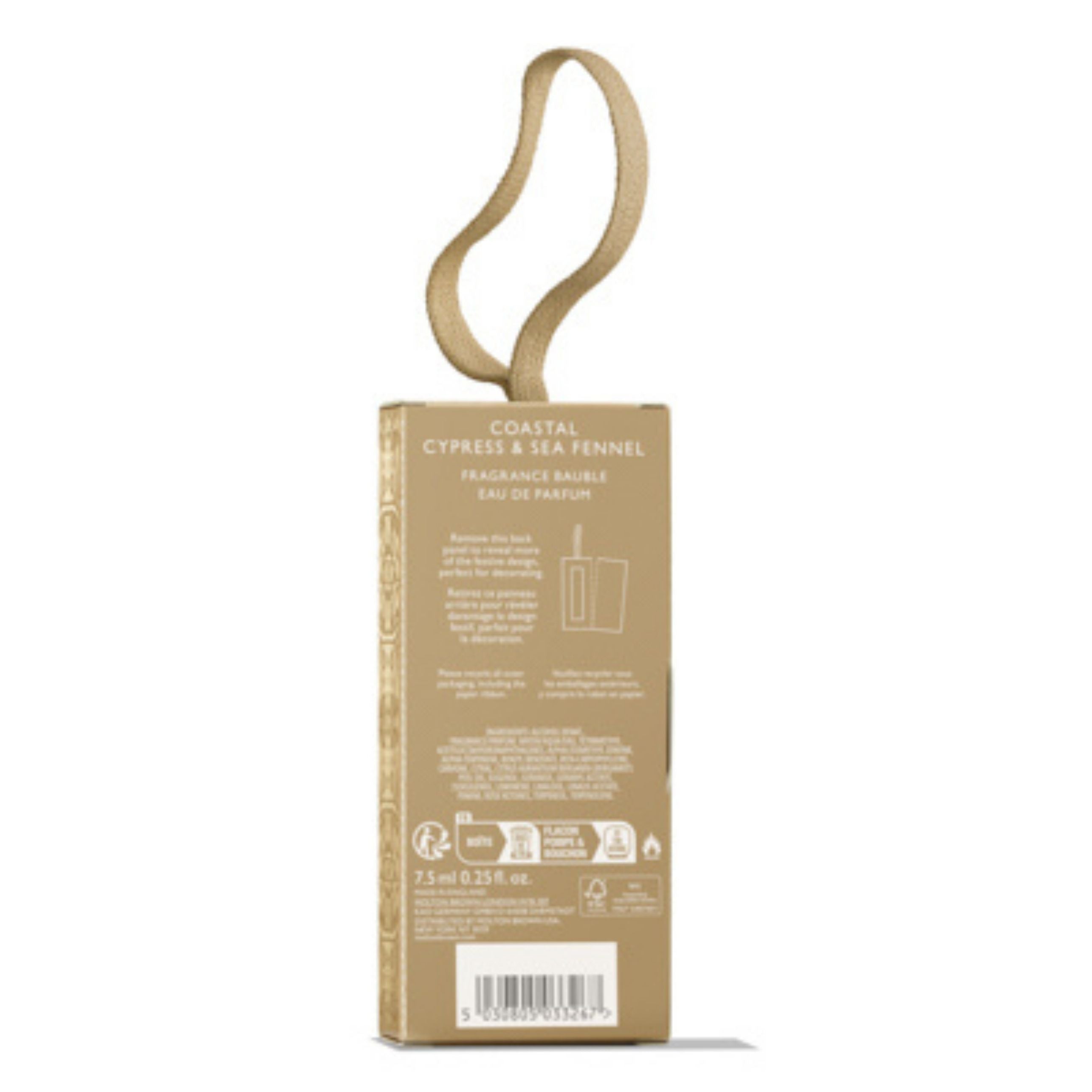Coastal Cypress & Sea Fennel Fragrance Festive Bauble