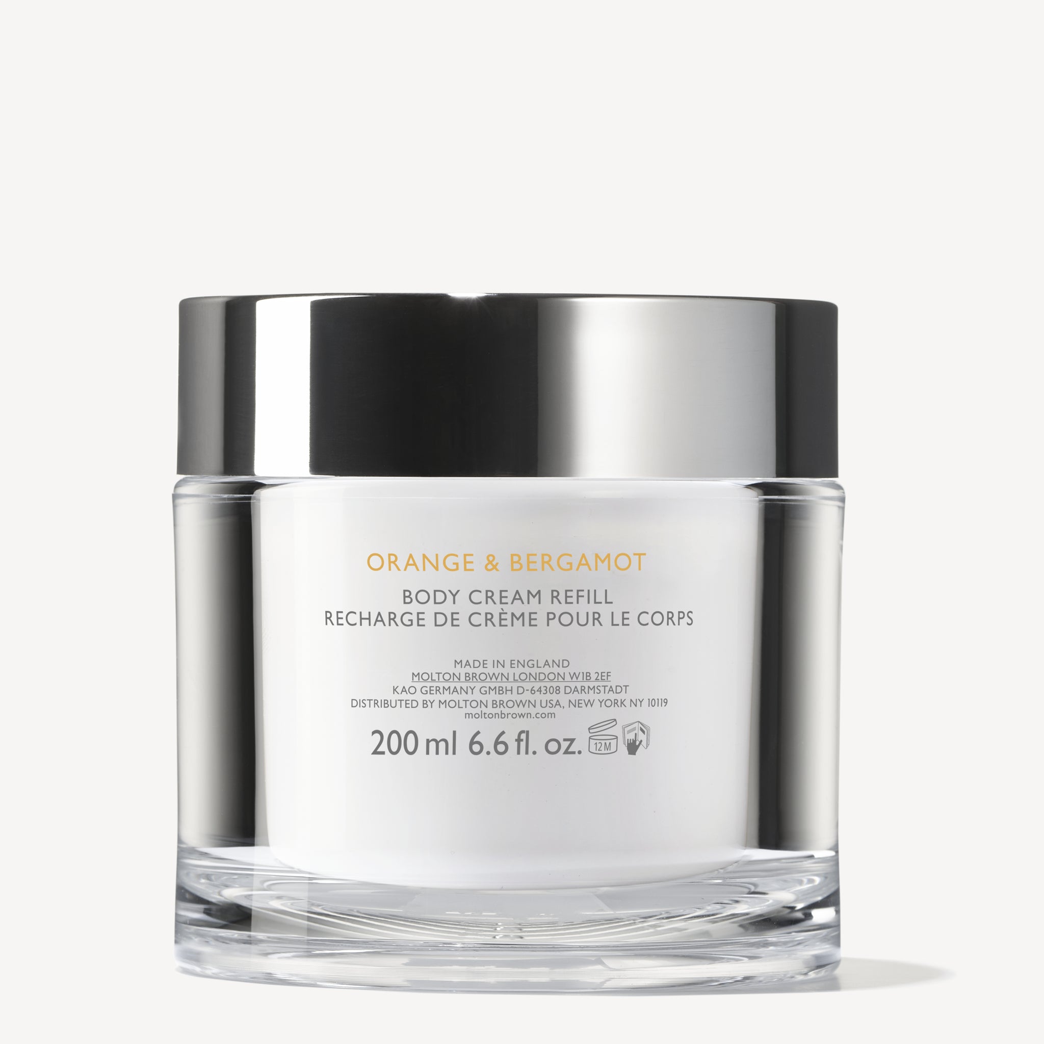 Orange & Bergamot Refillable Body Cream 200ml