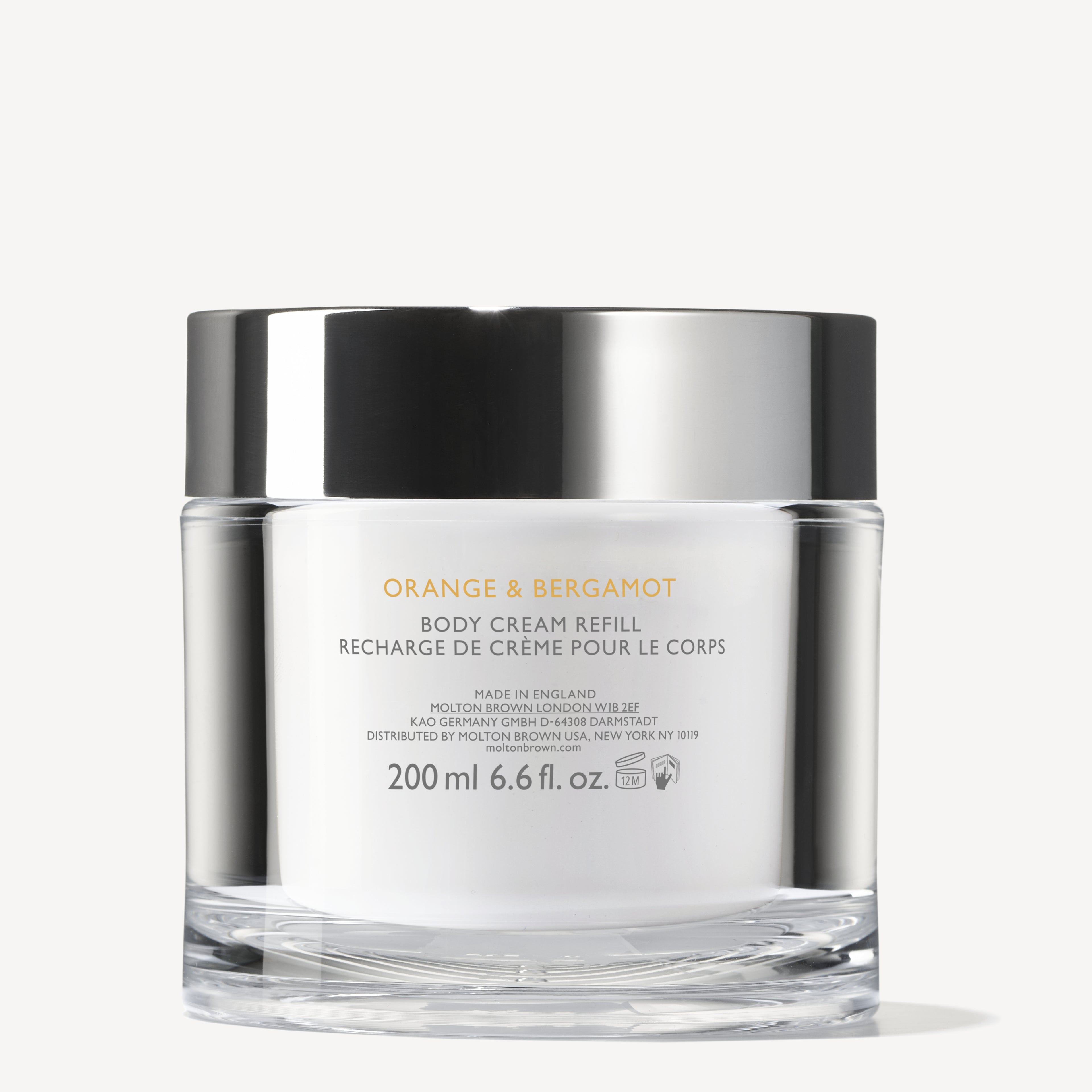 Orange & Bergamot Refillable Body Cream 200ml