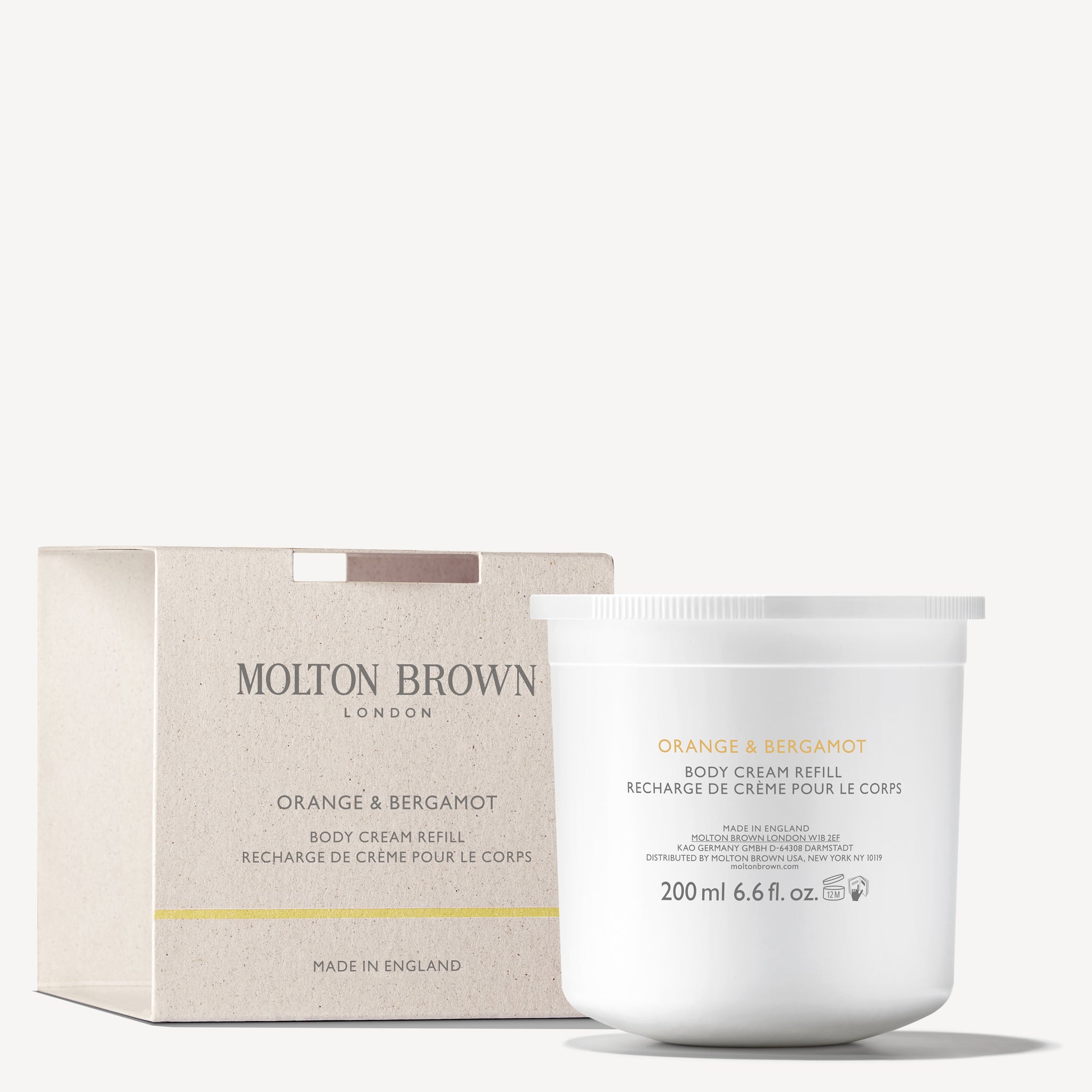 Orange & Bergamot Body Cream Refill 200ml