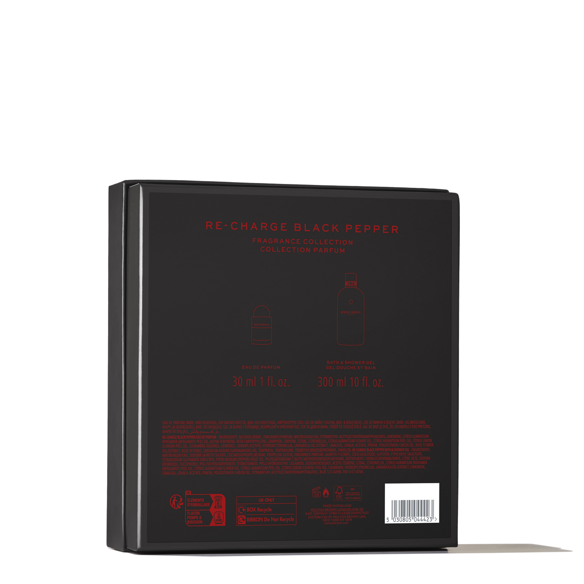 Re-charge Black Pepper Fragrance Collection 1 x 30ml, 1 x 300ml Gift Set