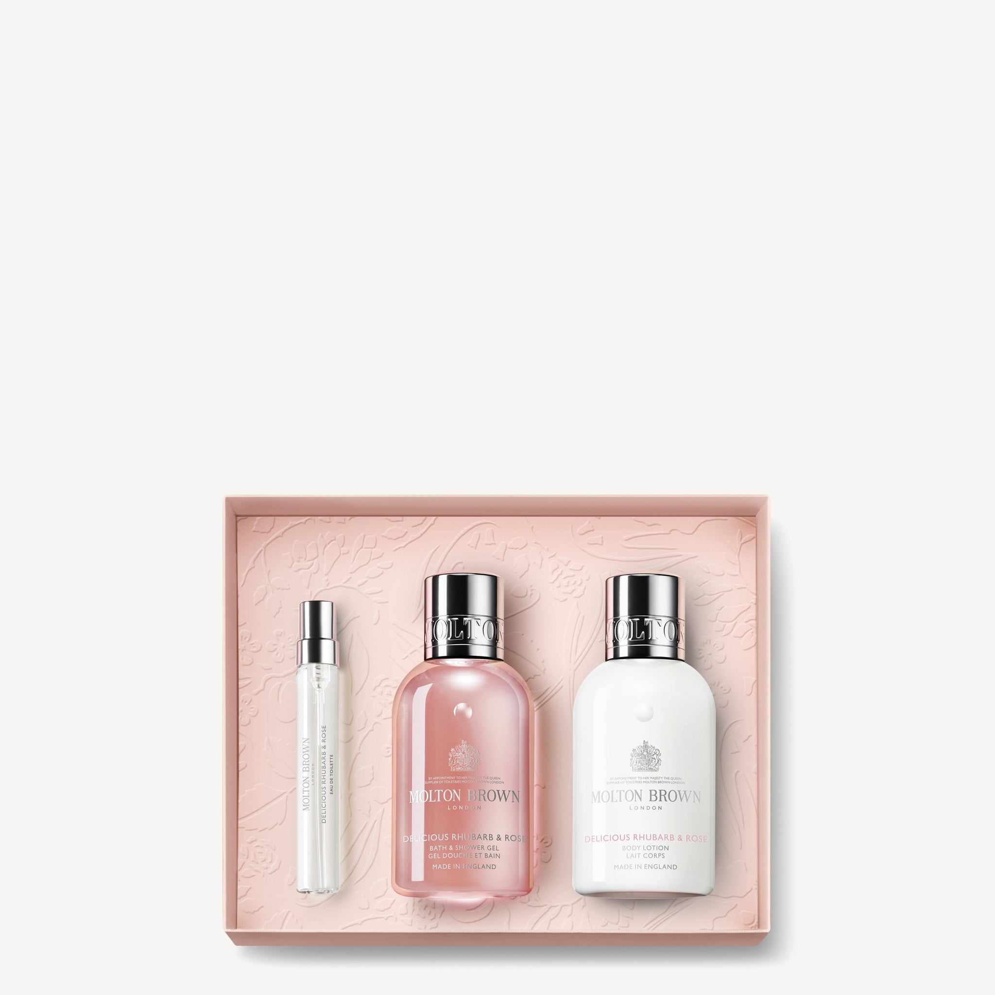 Delicious Rhubarb & Rose Travel Gift Set